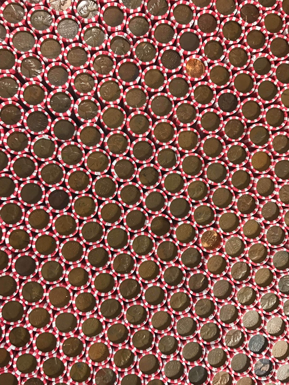 White Bank-Wrapped Wheat Penny Roll - 50 Lincoln Wheat Cents