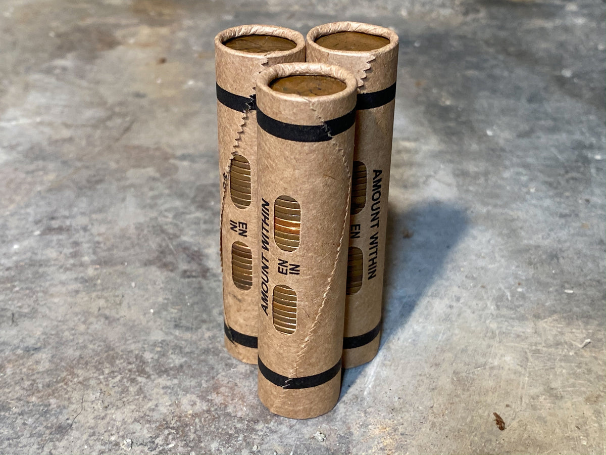 Window-Wrapped Wheat Penny Roll - 50 Lincoln Wheat Cents