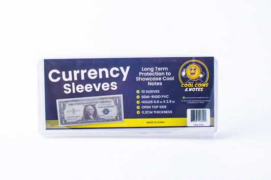 50 Banknote Currency Sleeves Rigid US Dollar Modern Size US Topload Holders Note Cool Coins & Notes