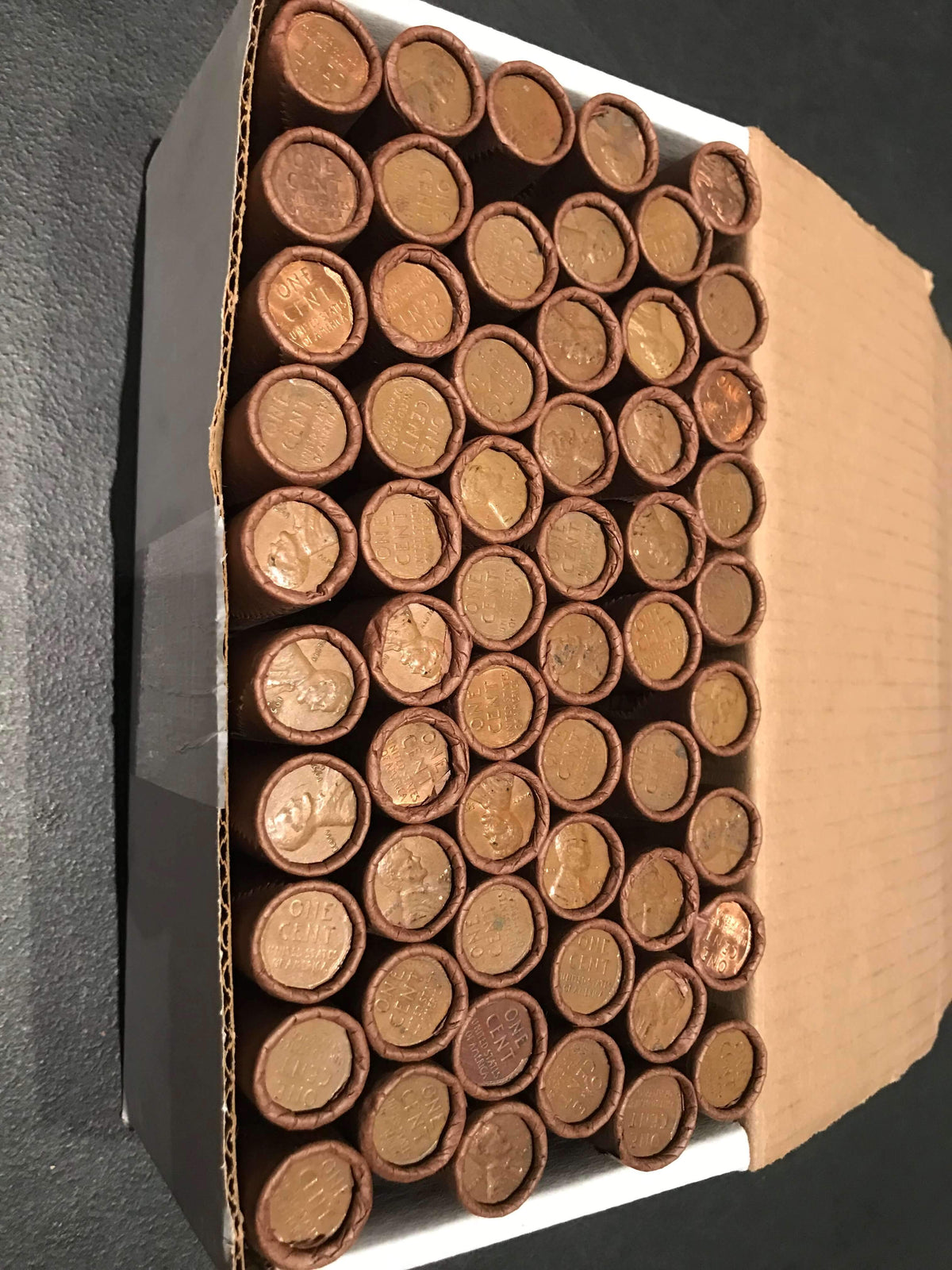 Tightly Crimped Wheat Penny Roll - 50 Lincoln Wheat Cents