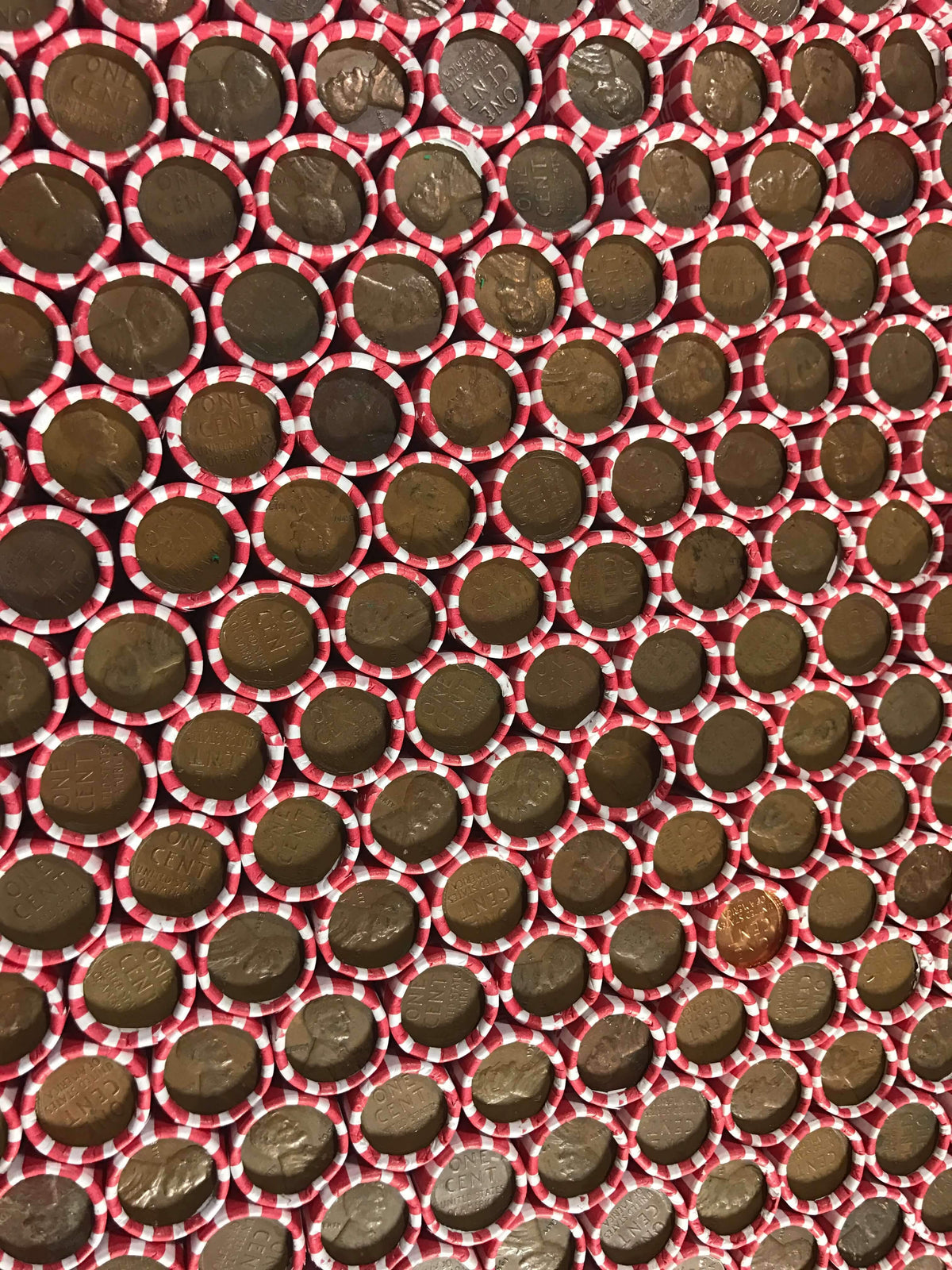 White Bank-Wrapped Wheat Penny Roll - 50 Lincoln Wheat Cents