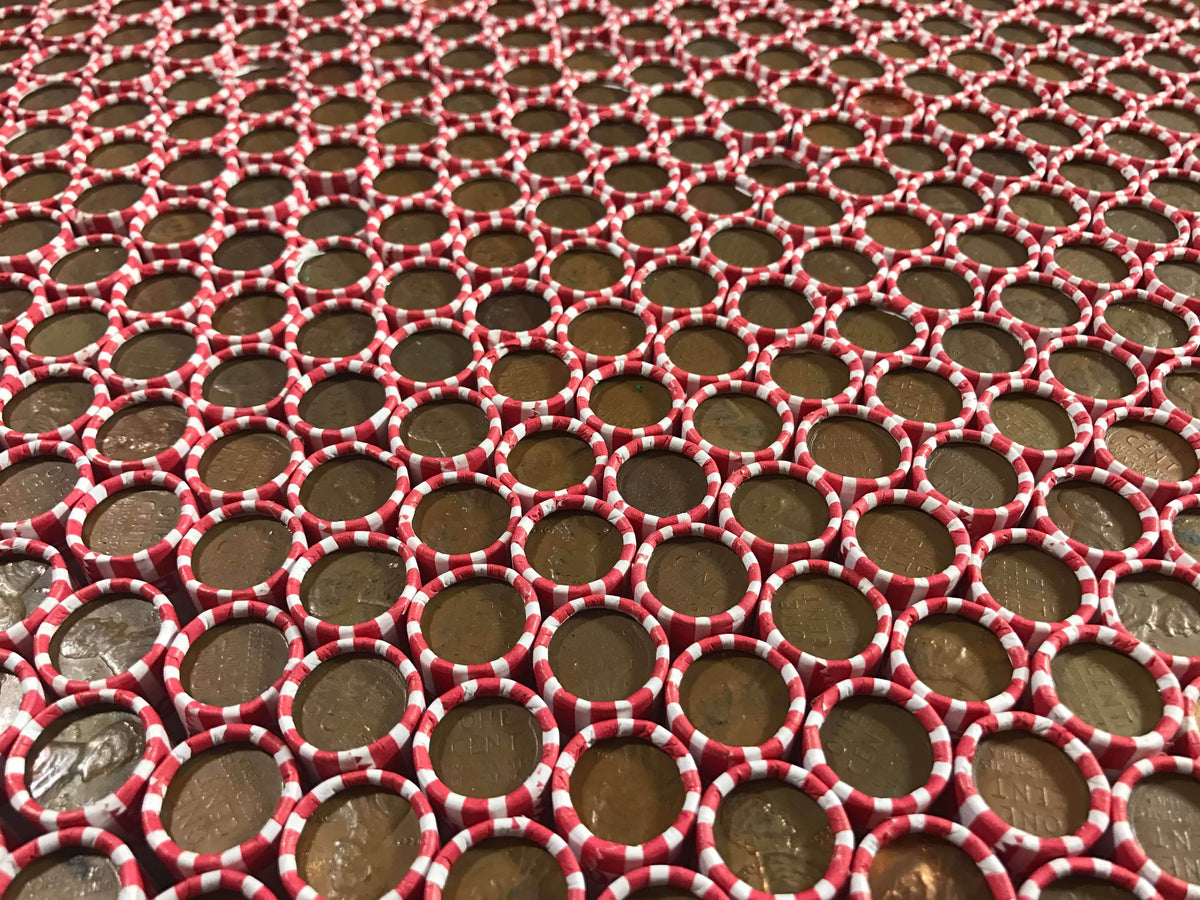 White Bank-Wrapped Wheat Penny Roll - 50 Lincoln Wheat Cents