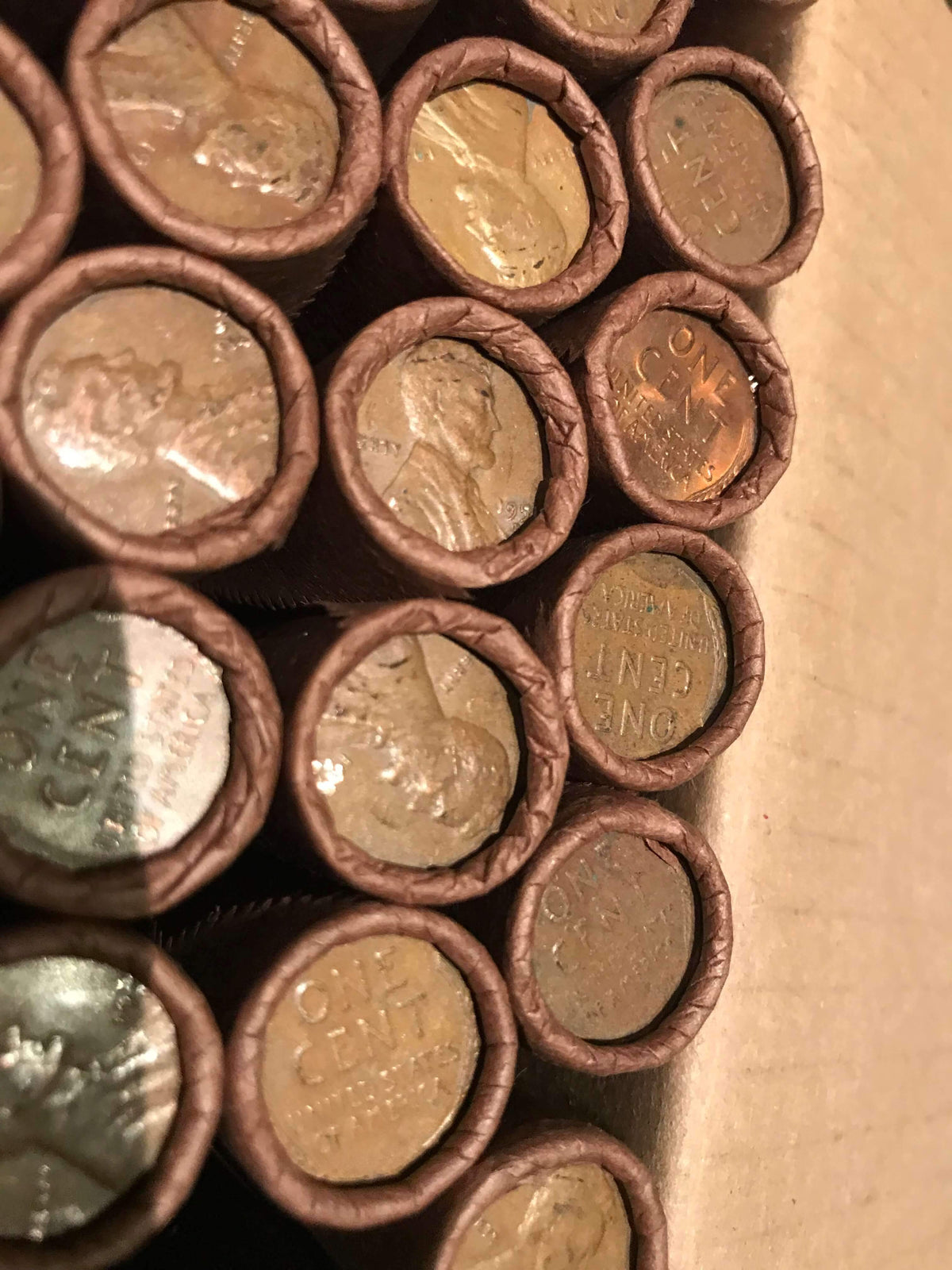 Tightly Crimped Wheat Penny Roll - 50 Lincoln Wheat Cents