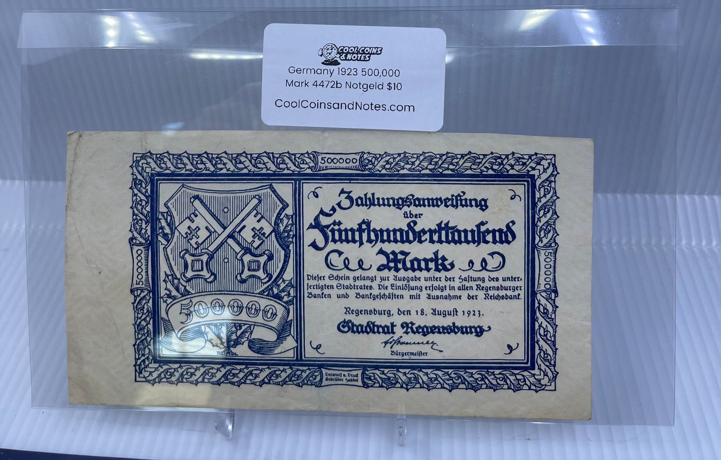 Banknote Currency Seal Sleeves Large European Size Currency Topload Holders Notes Cool Coins & Notes