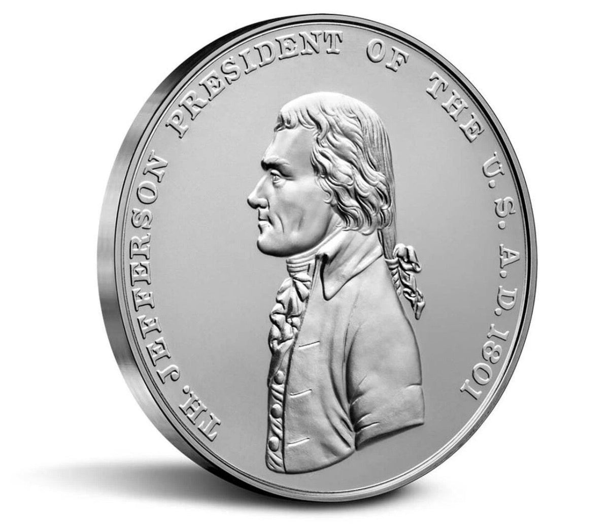1 oz Thomas Jefferson Presidential Silver Medal - U.S. Mint .999 Silver