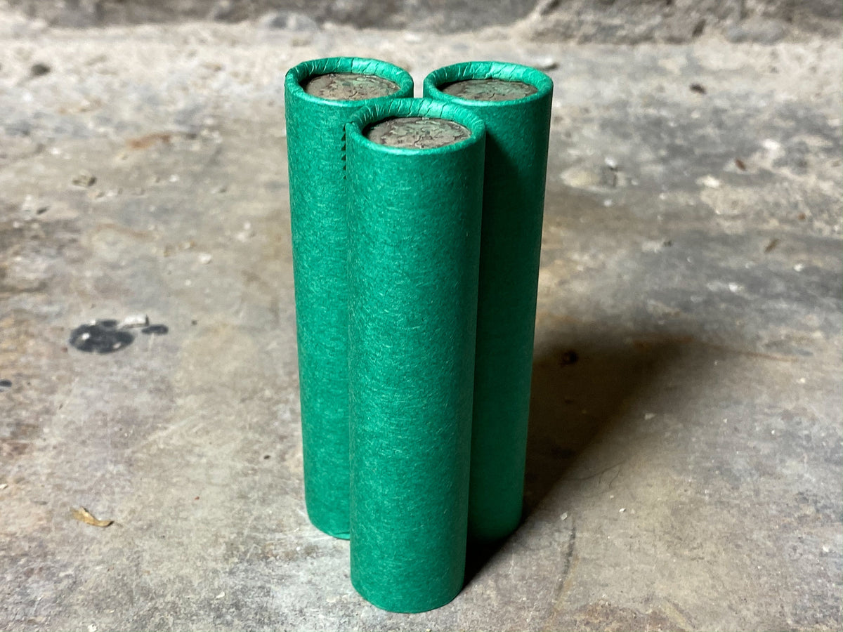 Green Wheat Penny Roll with Silver Mercury Dime Ender