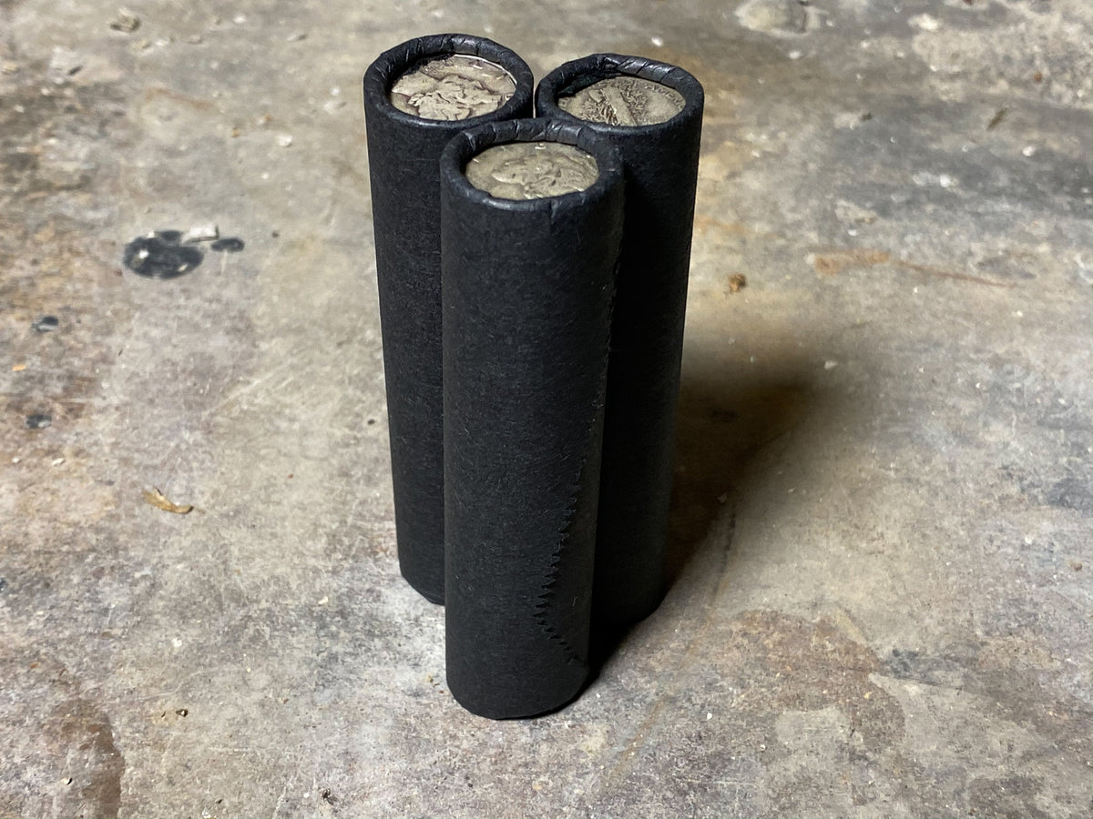 Black Wheat Penny Roll with Silver Mercury Dime Ender