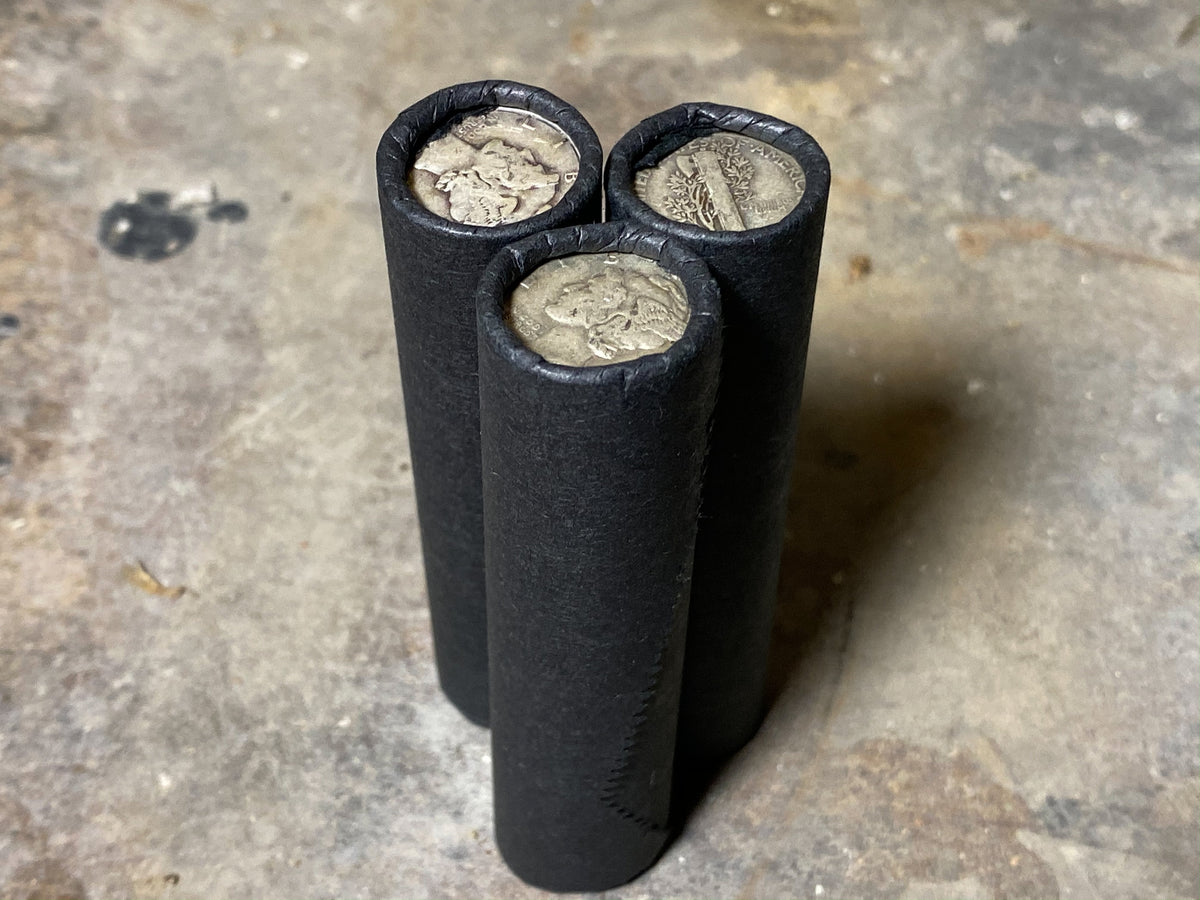 Black Wheat Penny Roll with Silver Mercury Dime Ender