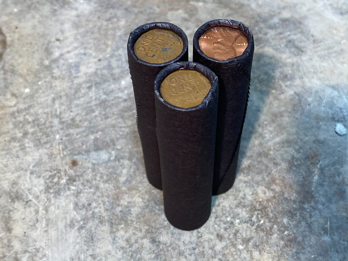 Black Wheat Penny Roll - 50 Lincoln Wheat Cents