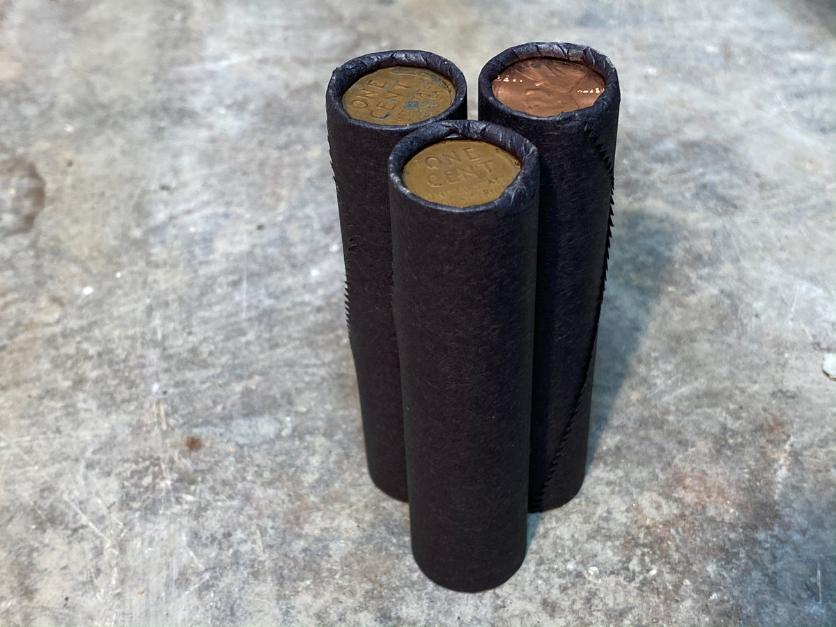 Black Wheat Penny Roll - 50 Lincoln Wheat Cents
