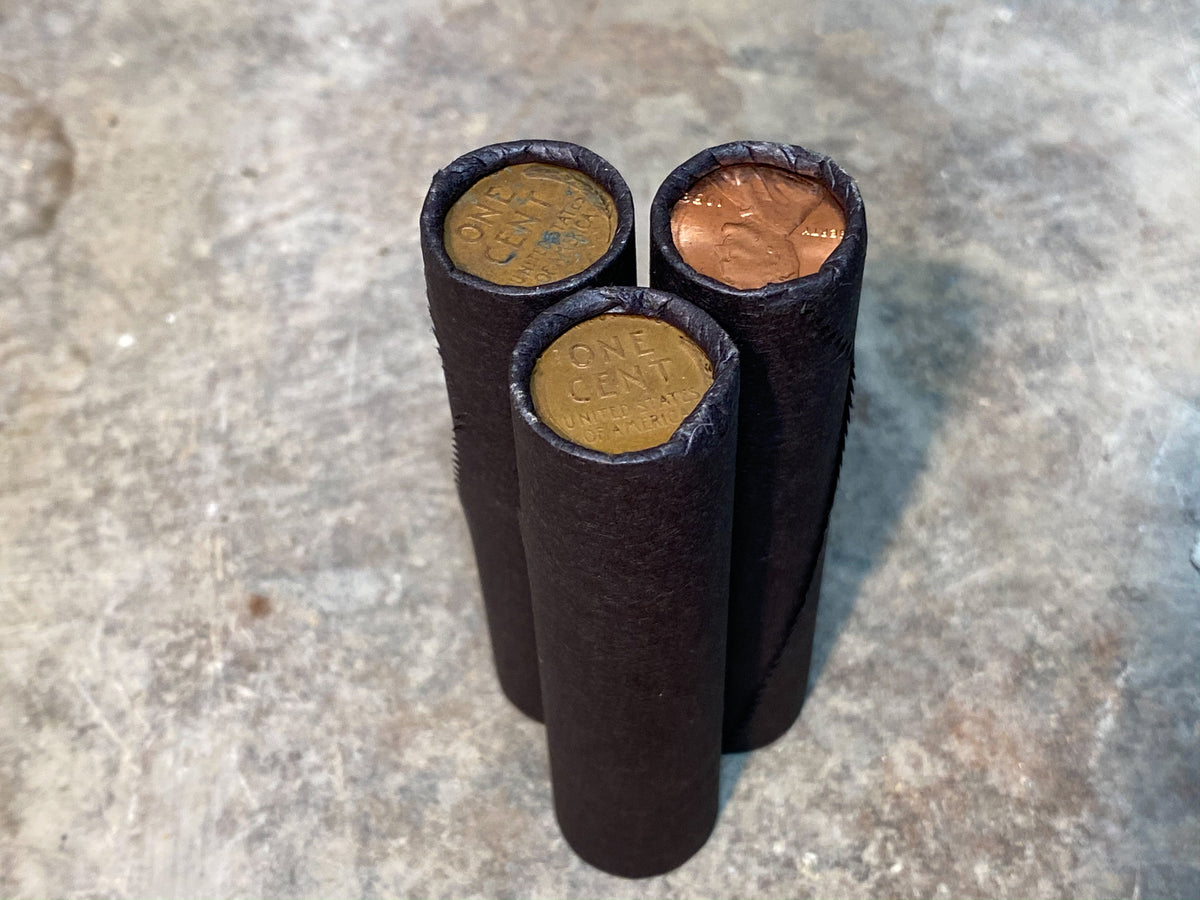 Black Wheat Penny Roll - 50 Lincoln Wheat Cents
