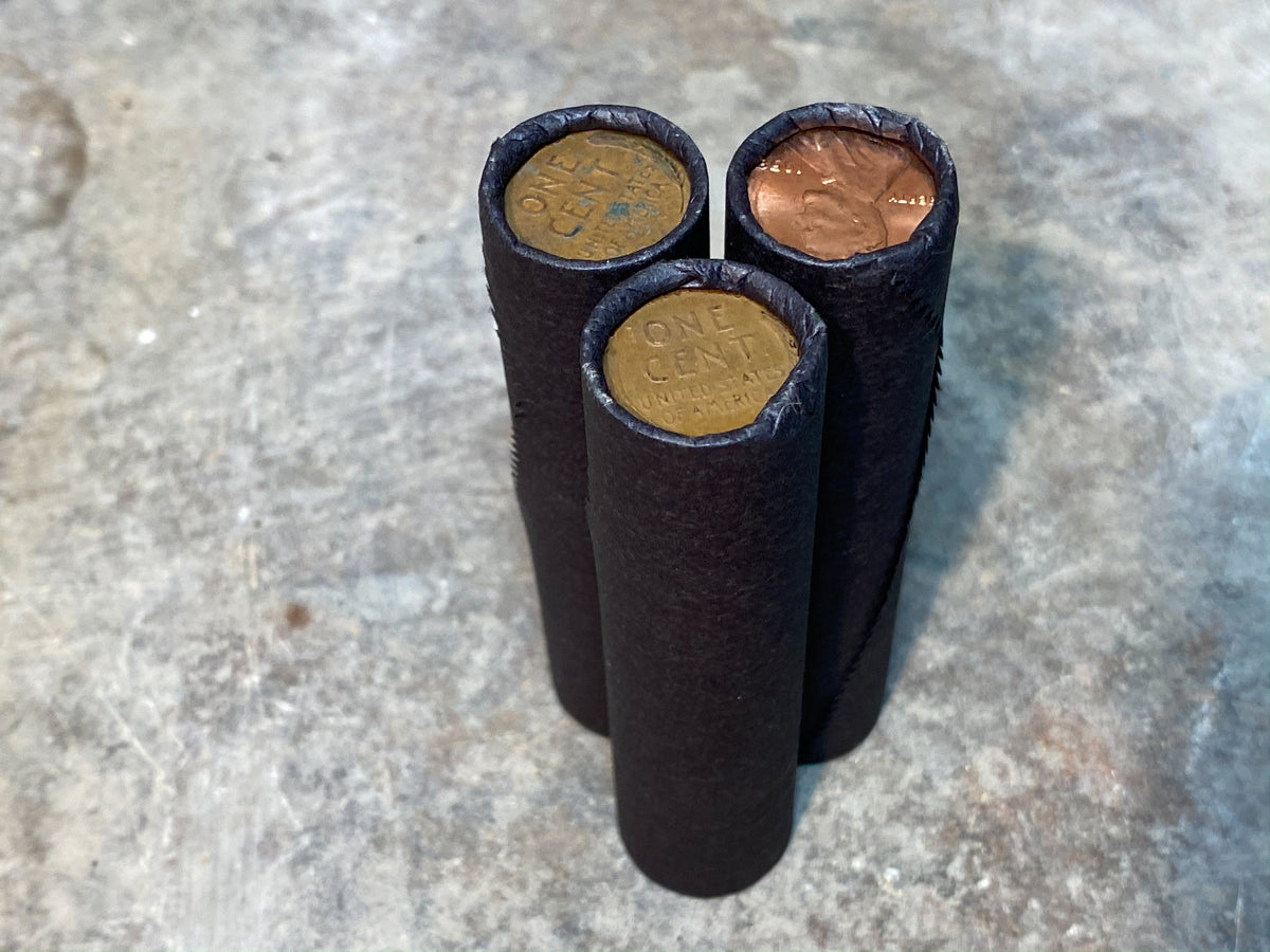 Black Wheat Penny Roll - 50 Lincoln Wheat Cents