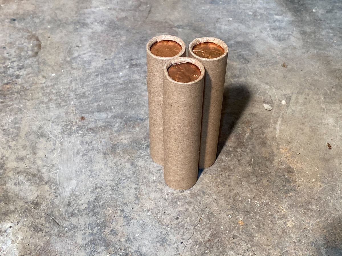 Wheat Penny Roll with BU Ender - 50 Lincoln Wheat Cents