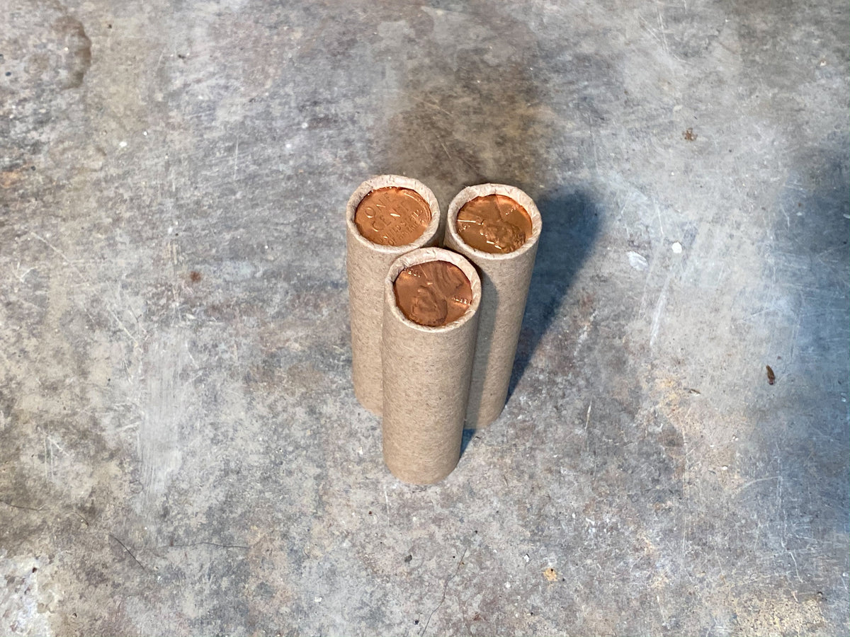 Wheat Penny Roll with BU Ender - 50 Lincoln Wheat Cents