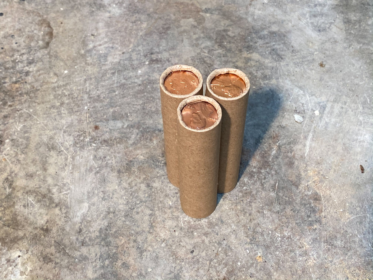 Wheat Penny Roll with BU Ender - 50 Lincoln Wheat Cents