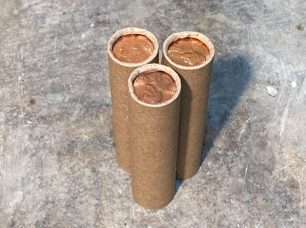 Wheat Penny Roll with BU Ender - 50 Lincoln Wheat Cents