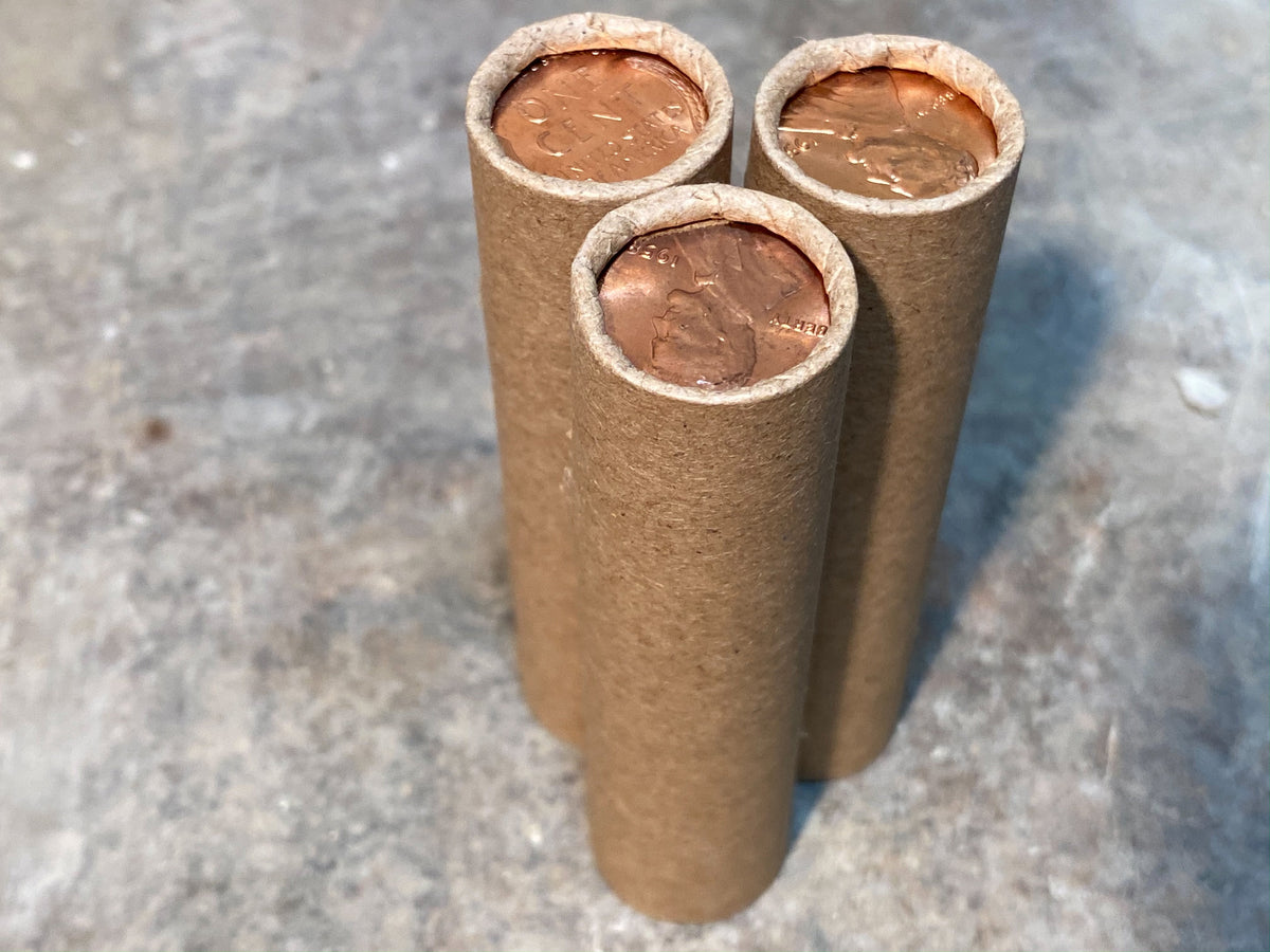 Wheat Penny Roll with BU Ender - 50 Lincoln Wheat Cents