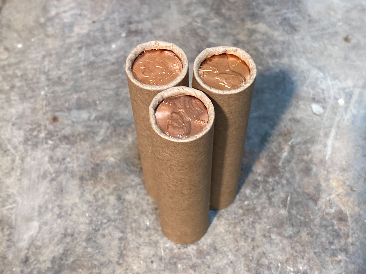 Wheat Penny Roll with BU Ender - 50 Lincoln Wheat Cents