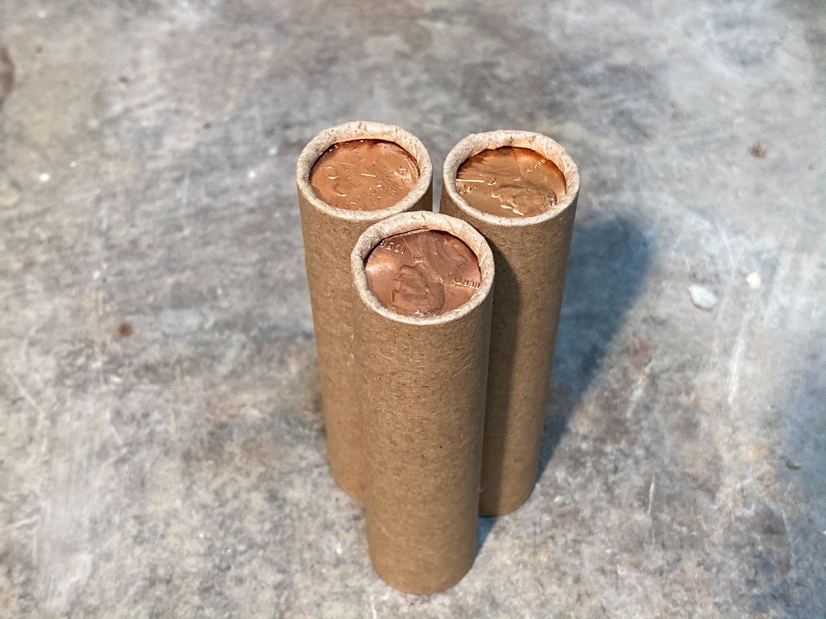 Wheat Penny Roll with BU Ender - 50 Lincoln Wheat Cents