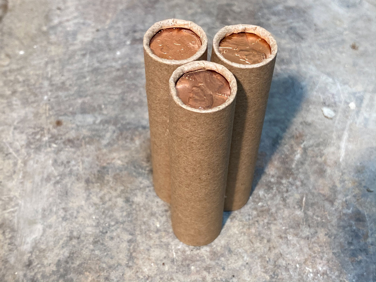 Wheat Penny Roll with BU Ender - 50 Lincoln Wheat Cents