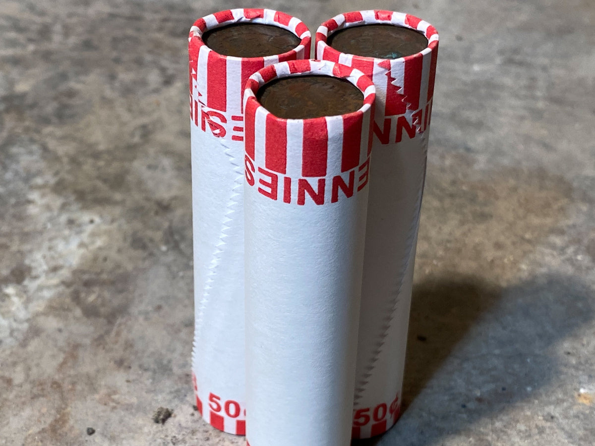 White Wheat Penny Roll with Indian Head Cent Ender