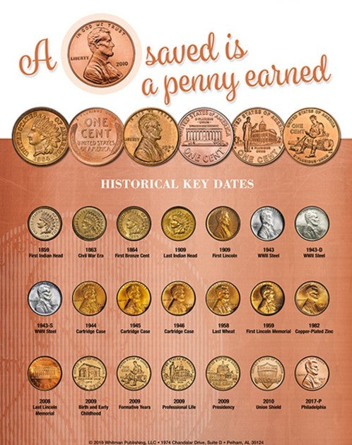Whitman Deluxe Cent Coin Board: A Penny Saved is a Penny Earned