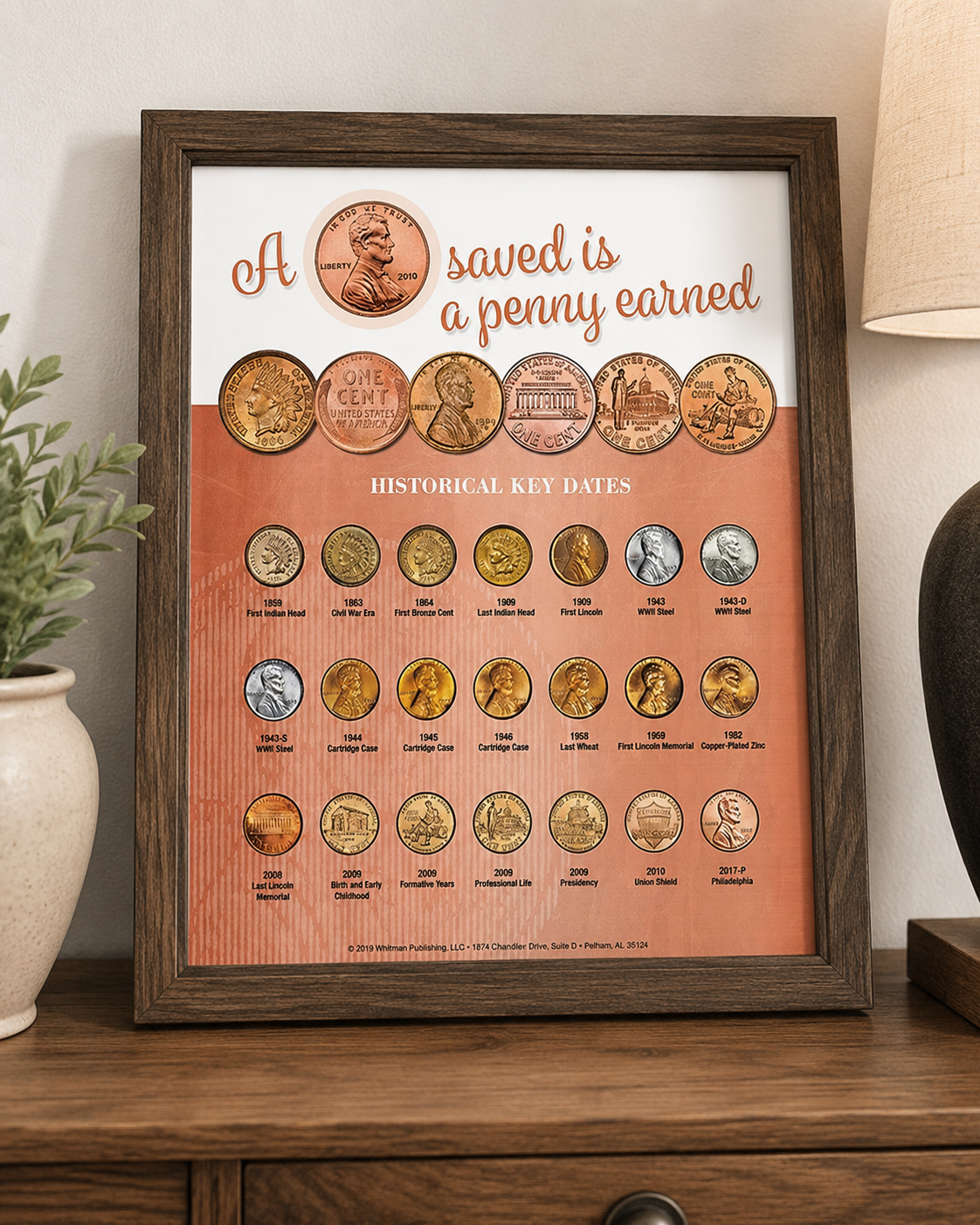 Whitman Deluxe Cent Coin Board: A Penny Saved is a Penny Earned
