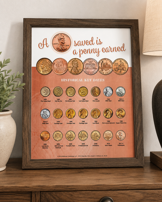 Whitman Deluxe Cent Coin Board: A Penny Saved is a Penny Earned