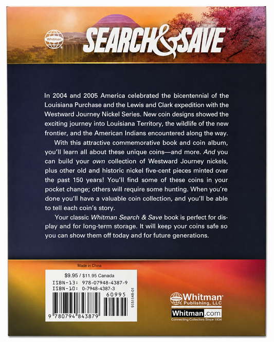 Whitman Search & Save Nickels Album - U.S. Nickel Collector Book