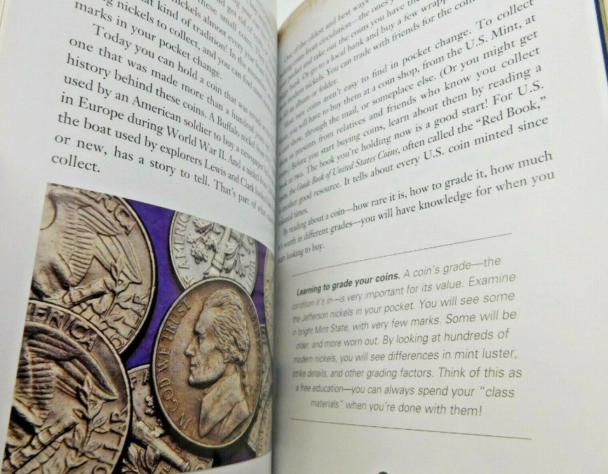 Whitman Search & Save Nickels album with 64 full-color pages and coin album storage