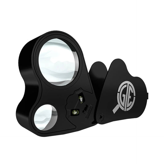 GTE 30X/60X LED Jeweler’s Loupe - Coin & Jewelry Magnifier