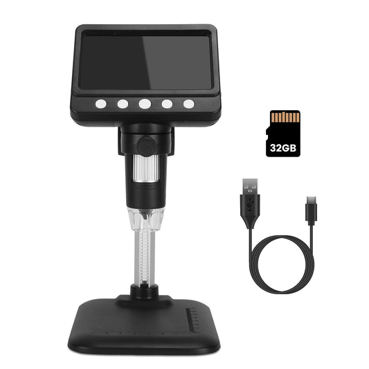 4.3" LCD Digital Coin Microscope - 1000X 1080P Magnifier