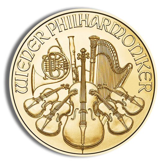 1/10 oz Austrian Gold Philharmonic Coin - Year Varies