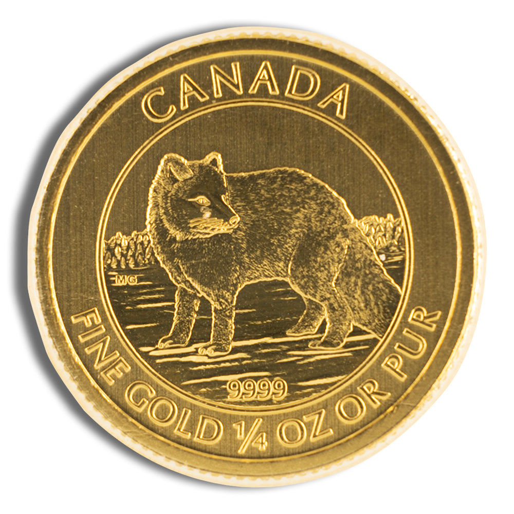 2014 Canada 1/4 oz Gold Arctic Fox Coin
