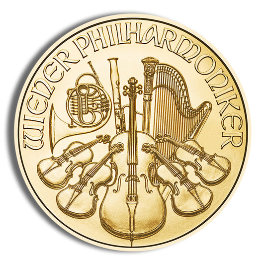 1/4 oz Austrian Gold Philharmonic Coin - Year Varies
