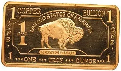 1 oz American Buffalo .999 Fine Copper Bar