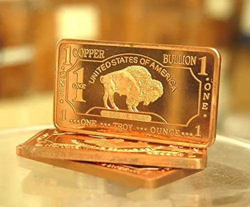 1 oz American Buffalo .999 Fine Copper Bar