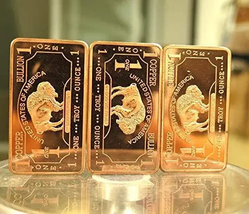 1 oz American Buffalo .999 Fine Copper Bar