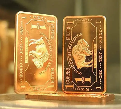 1 oz American Buffalo .999 Fine Copper Bar