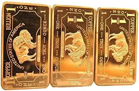 1 oz American Buffalo .999 Fine Copper Bar