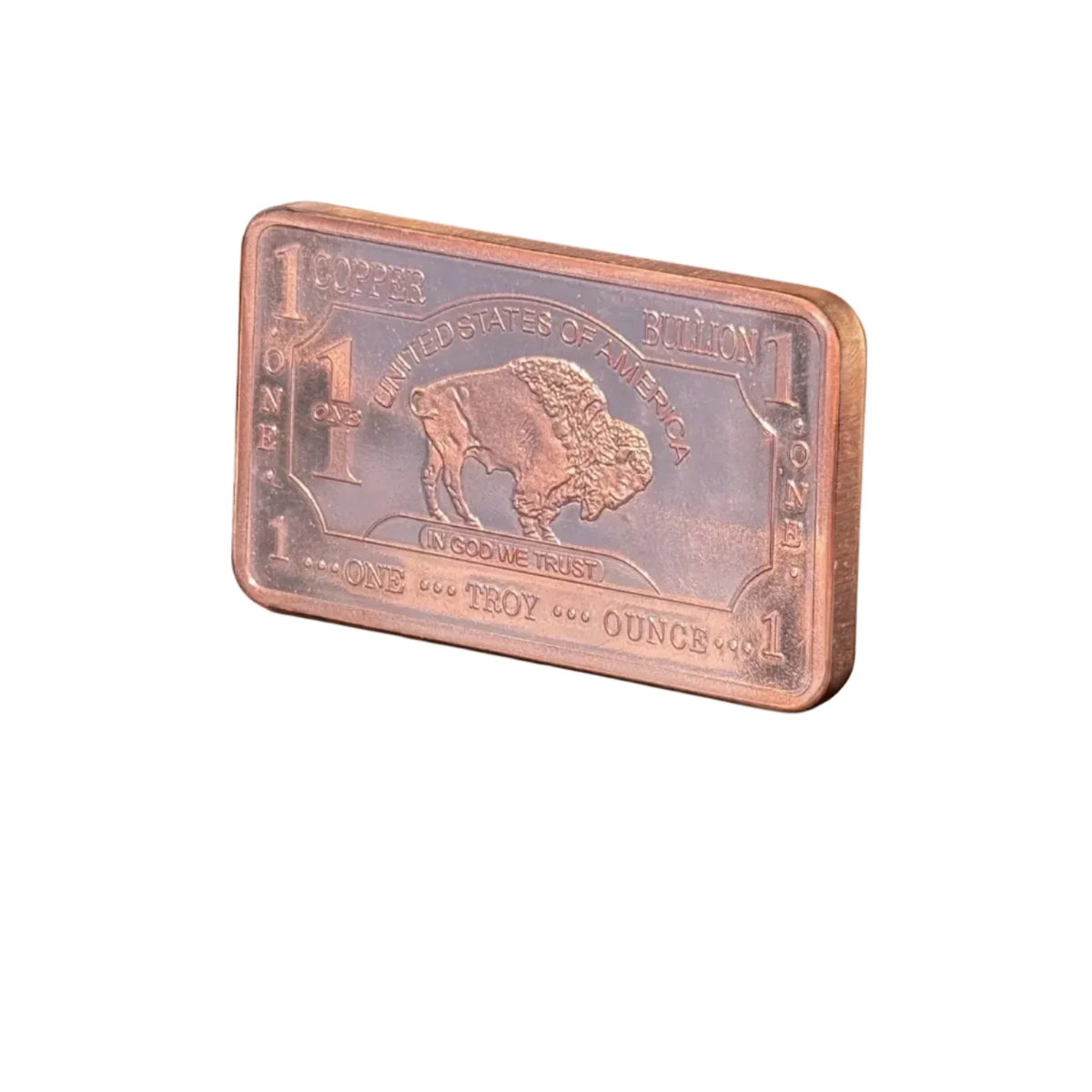 1 oz American Buffalo .999 Fine Copper Bar